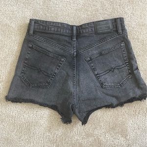 Lucky Brand High Waist Jean Shorts - Black